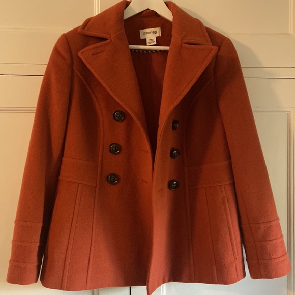 Saint John’s Bay Fully Lined Double Breasted wool Blend Pea Coat (“Chico”) - Picture 11 of 16